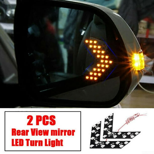 2pcs Car Auto Side Rear View Mirror 14SMD LED Lamp Turn Signal Light Accessories
